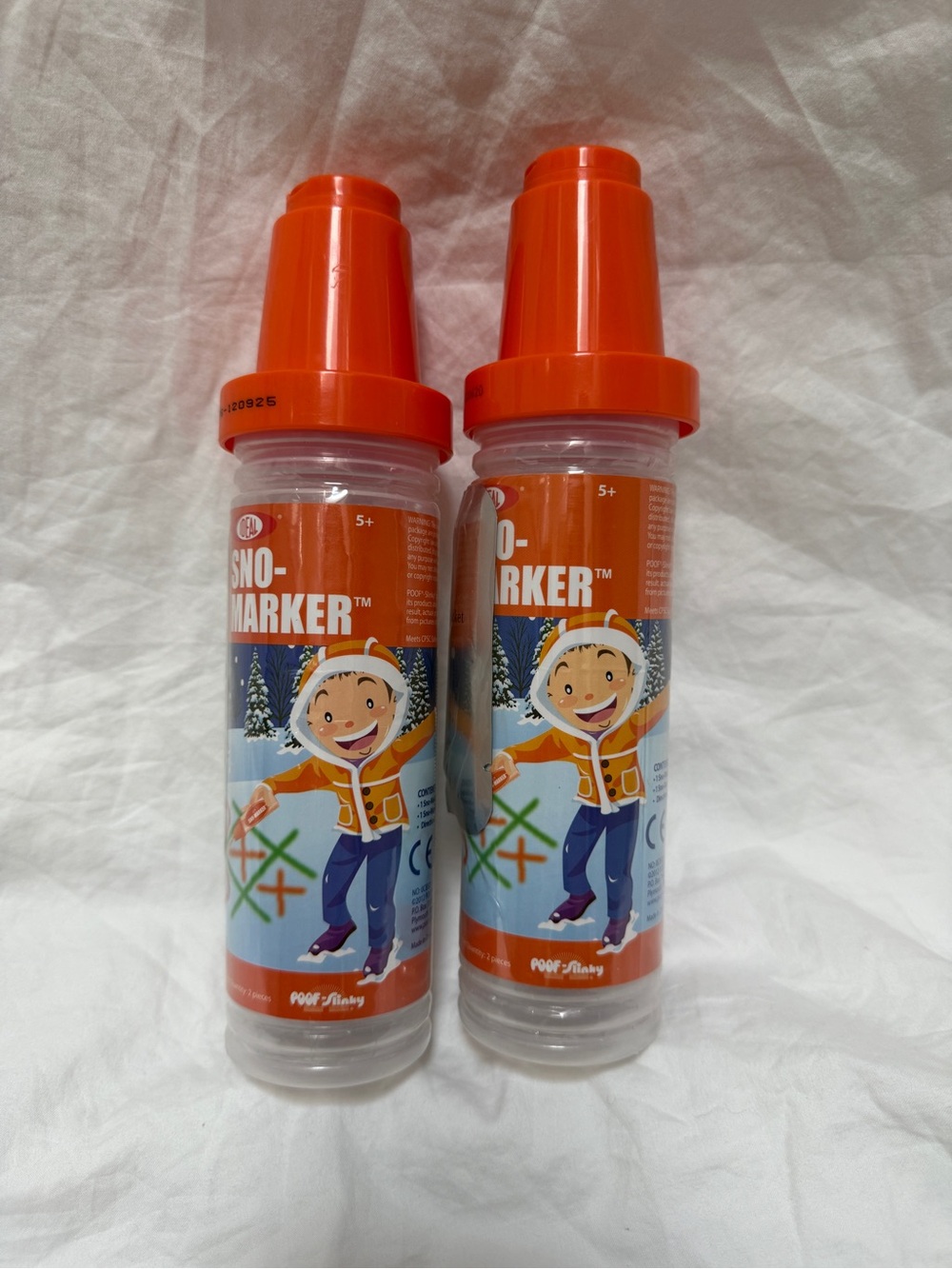 NWT Ideal Orange Sno-Marker Set of 2: Winter Marker for Kids to Draw in the Snow